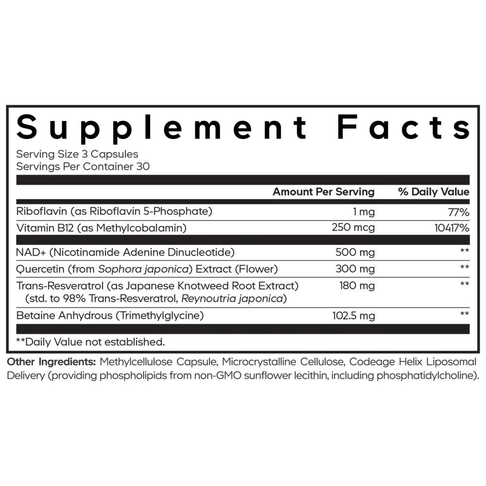 Product image for Liposomal NAD+ Ultra.
