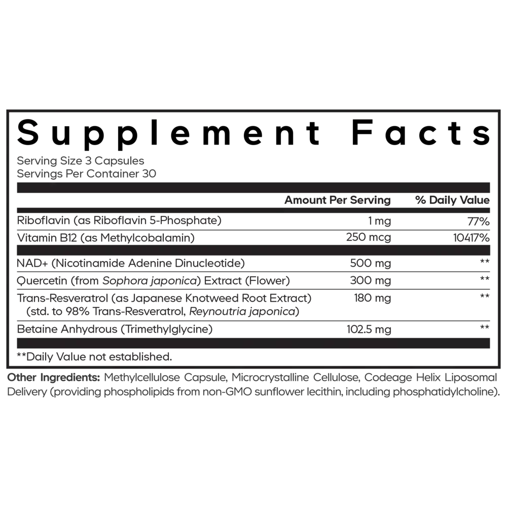 Product image for Liposomal NAD+ Ultra.