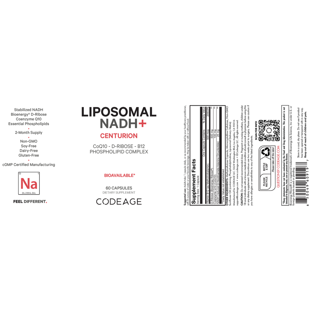 Product image for Liposomal NADH+.
