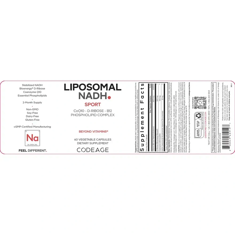 Product image for Liposomal NADH.