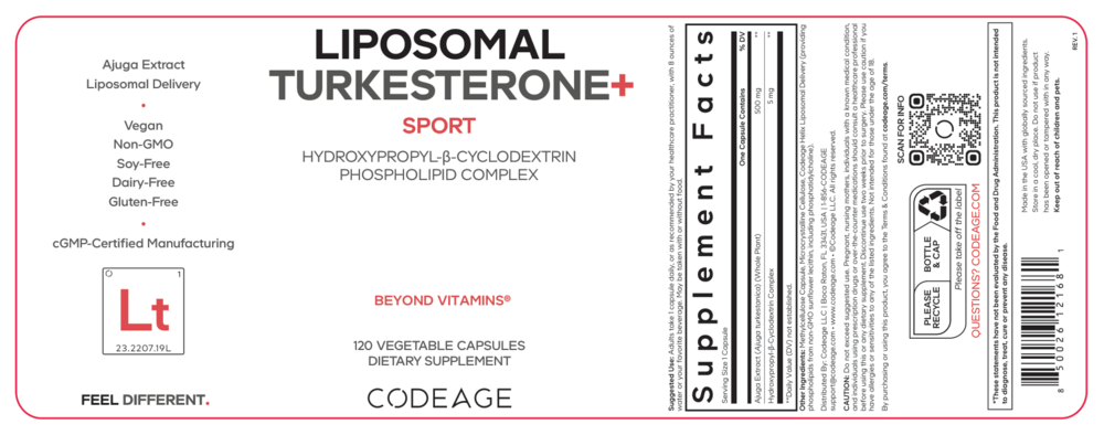 Product image for Liposomal Turkesterone.