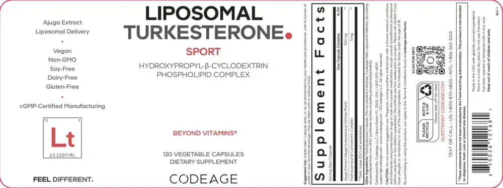 Product image for Liposomal Turkesterone.