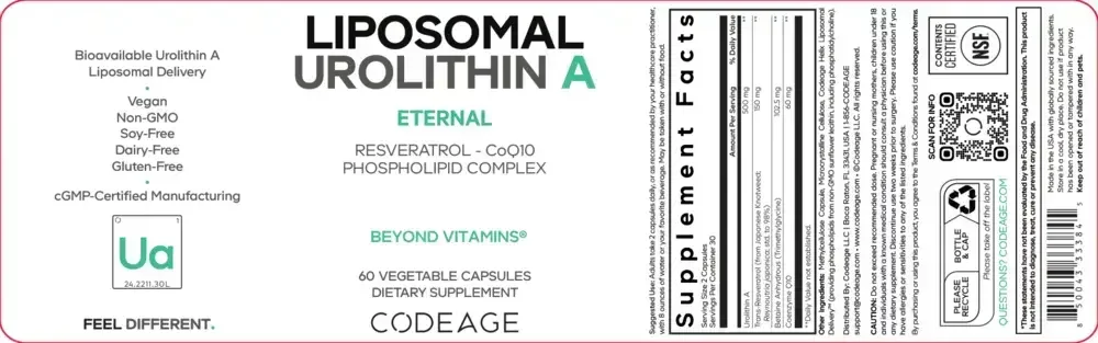Product image for Liposomal Urolithin A.