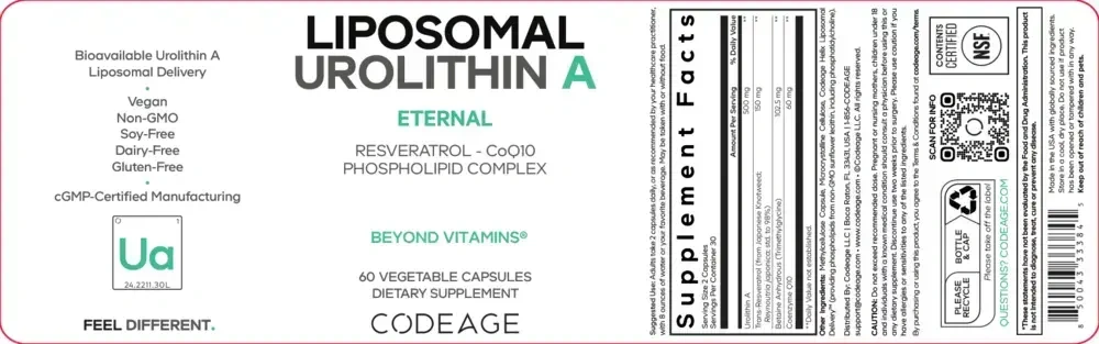 Product image for Liposomal Urolithin A.