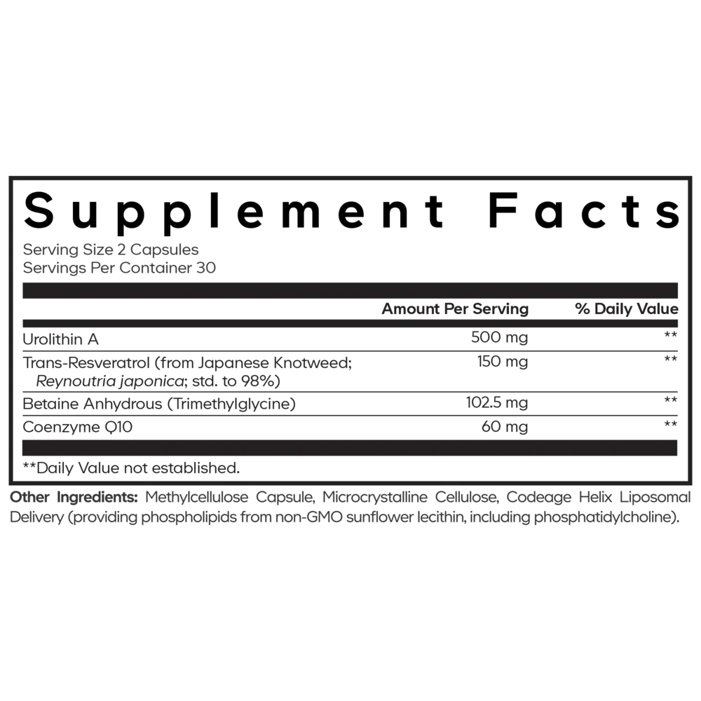 Product image for Liposomal Urolithin A.