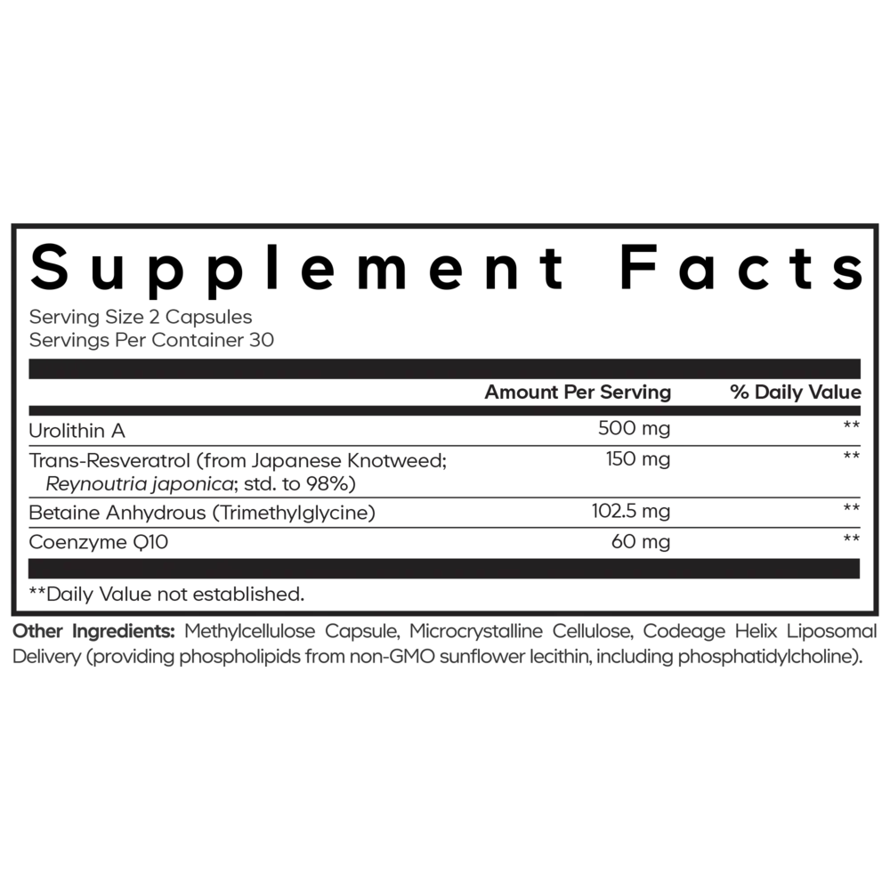 Product image for Liposomal Urolithin A.