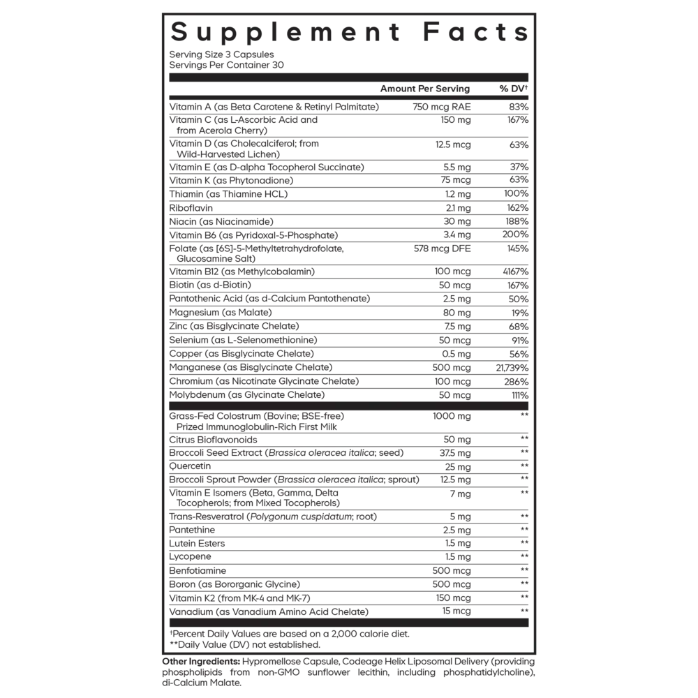 Product image for Multivitamin Recovery Elite Max.
