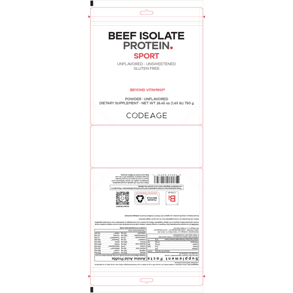 Product image for Beef Isolate Protein Powder.