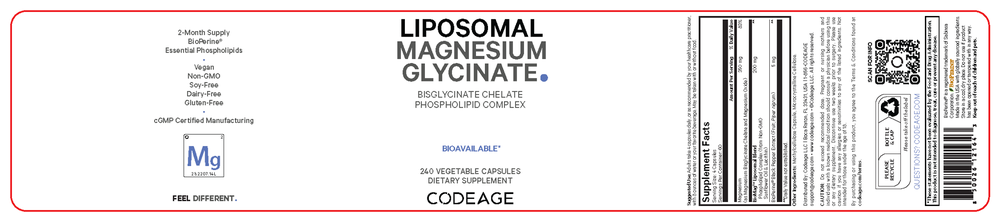 Product image for Liposomal Magnesium Glycinate.