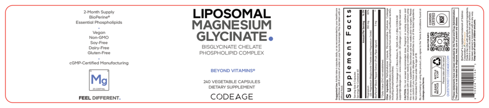 Product image for Liposomal Magnesium Glycinate.