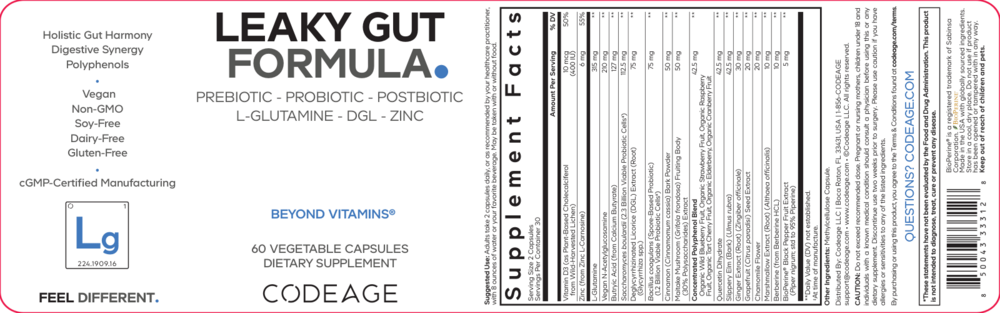 Product image for Leaky Gut Formula.