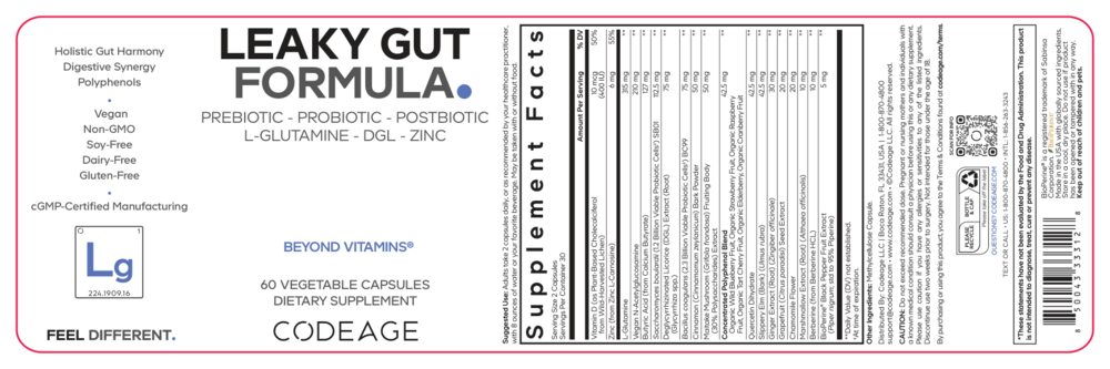Product image for Leaky Gut Formula.