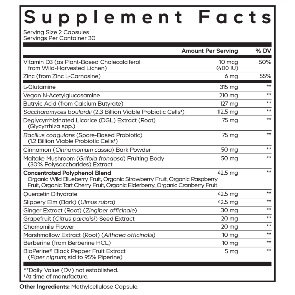 Product image for Leaky Gut Formula.
