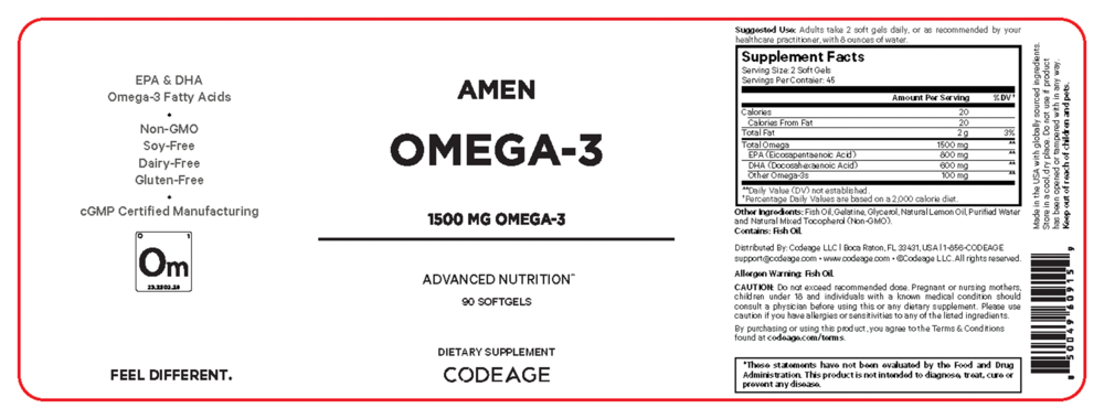 Product image for Amen Omega-3.