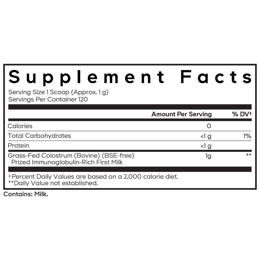 Product image for Colostrum Powder.
