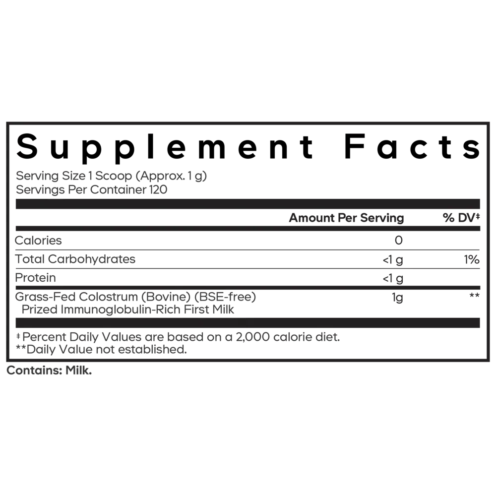 Product image for Colostrum Powder.