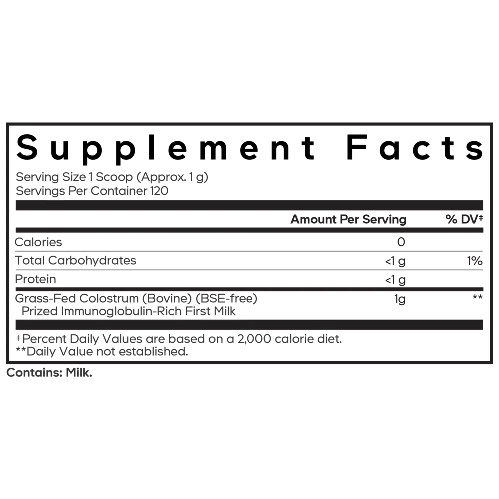 Product image for Colostrum Powder.