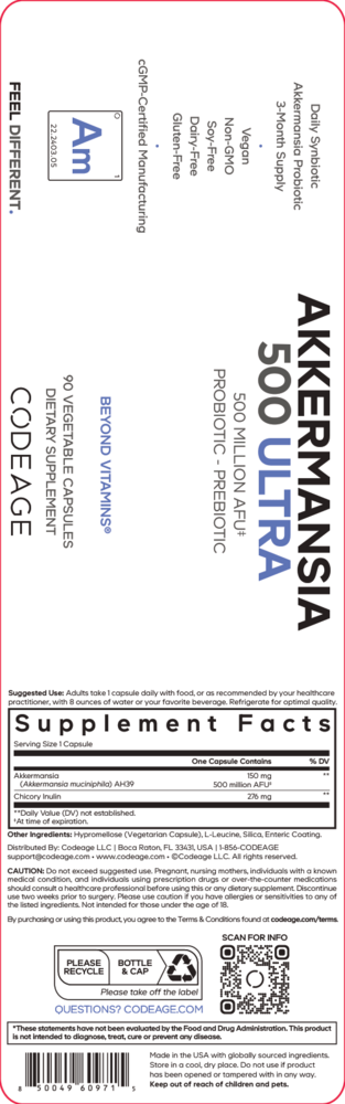 Product image for Akkermansia 500 Ultra.