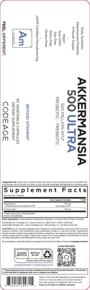 Product image for Akkermansia 500 Ultra.