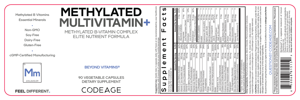 Product image for Methylated Multivitamin+.
