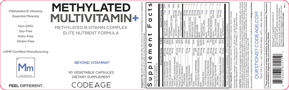 Product image for Methylated Multivitamin+.