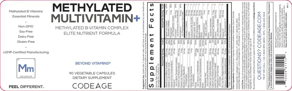 Product image for Methylated Multivitamin+.