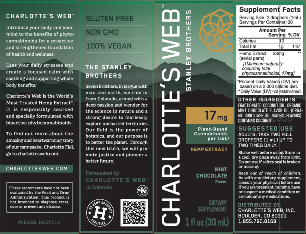 Product image for Hemp Extract 17mg - Mint Chocolate.