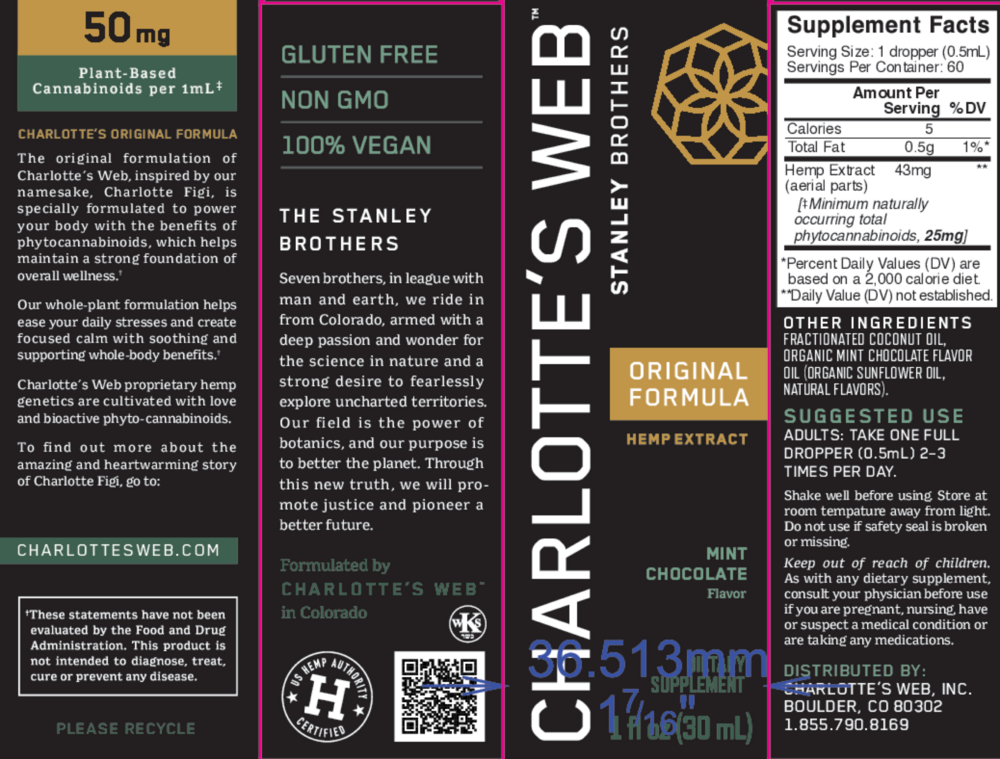 Product image for Original Formula Hemp Extract 50mg - Mint Chocolate.