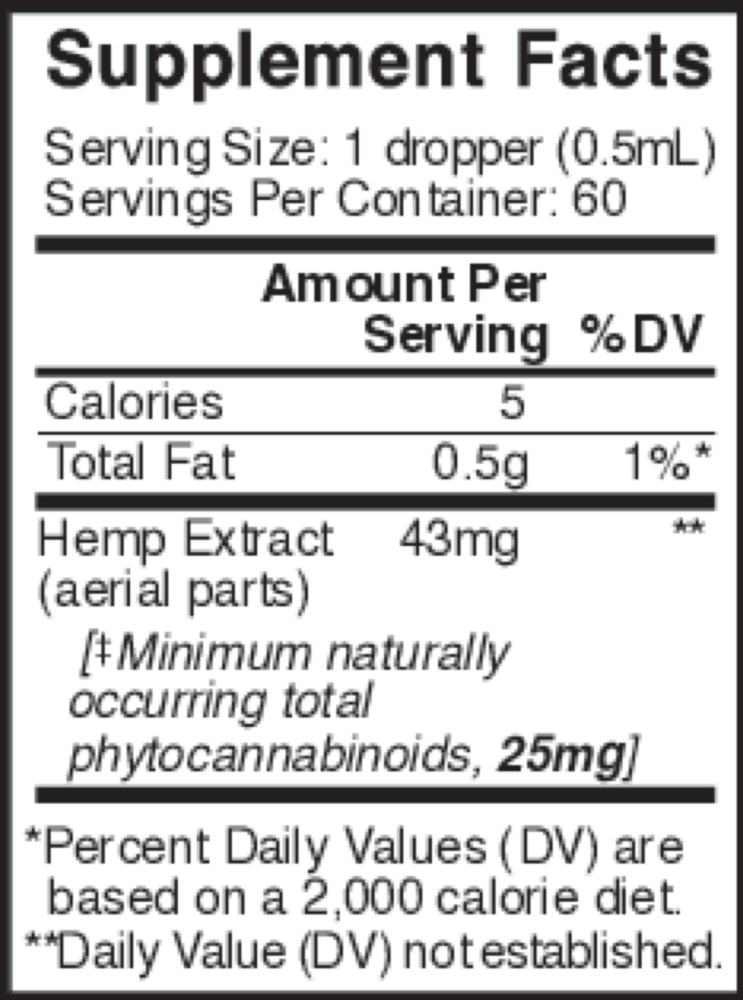 Product image for Original Formula Hemp Extract 50mg - Mint Chocolate.
