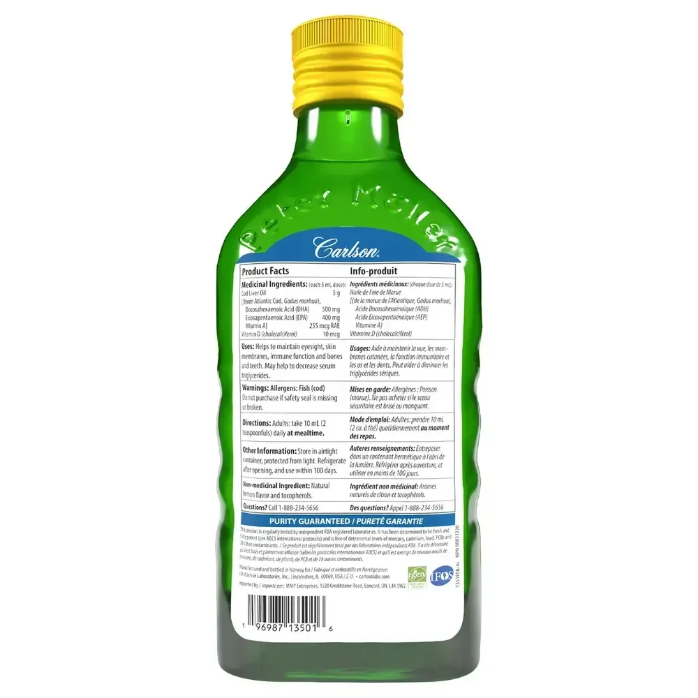 Product image for Cod Liver Oil, Lemon.