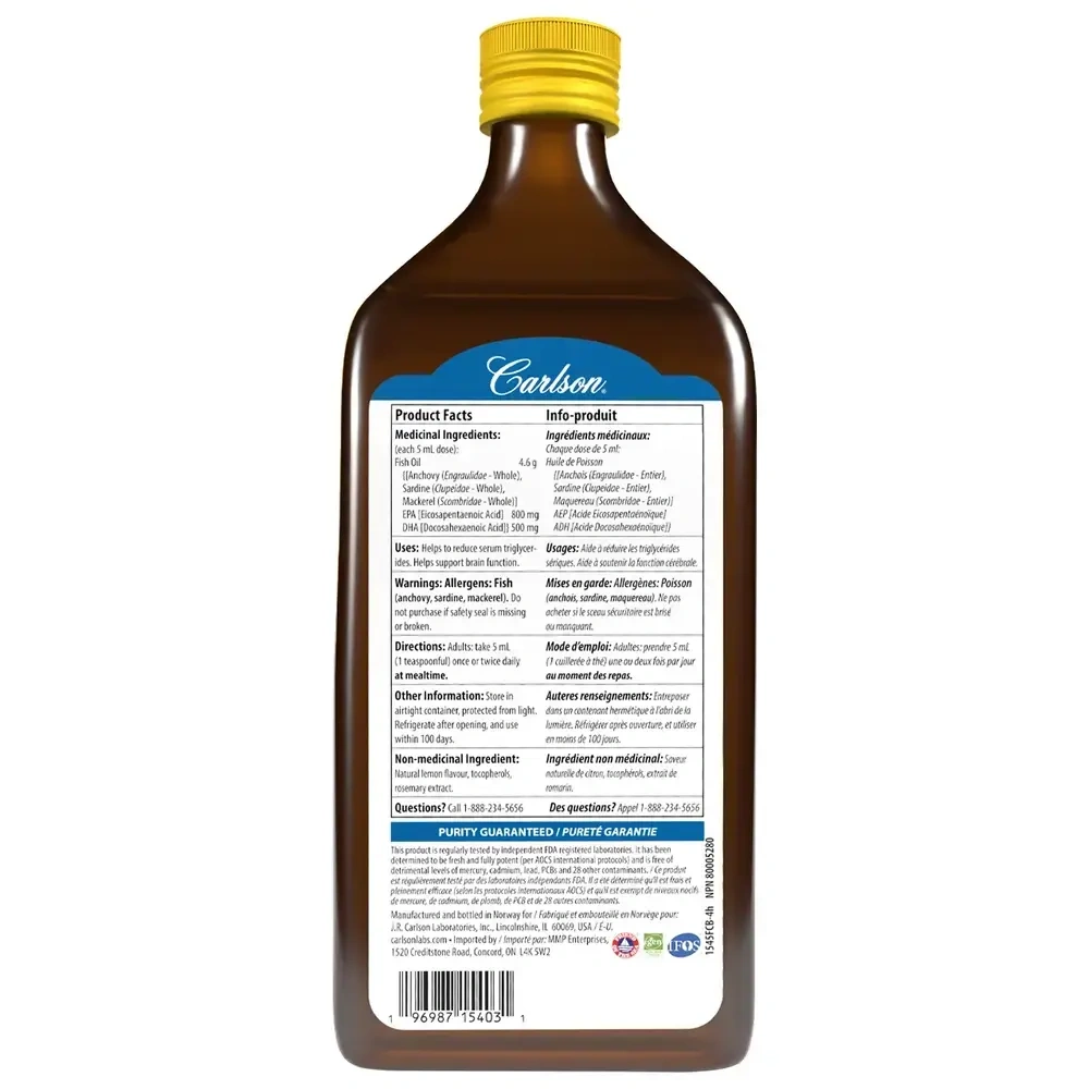 Product image for The Very Finest Fish Oil, Lemon.