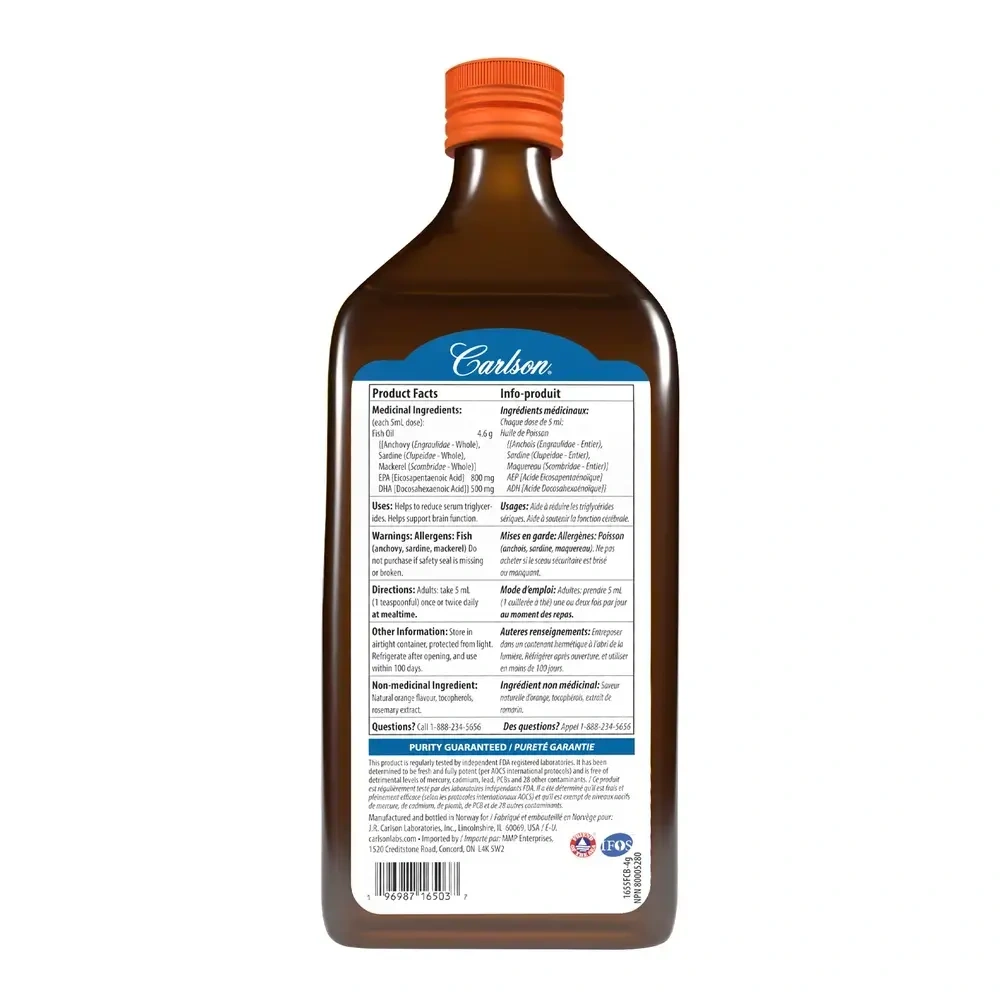Product image for Very Finest Fish Oil, Orange 500 ml.