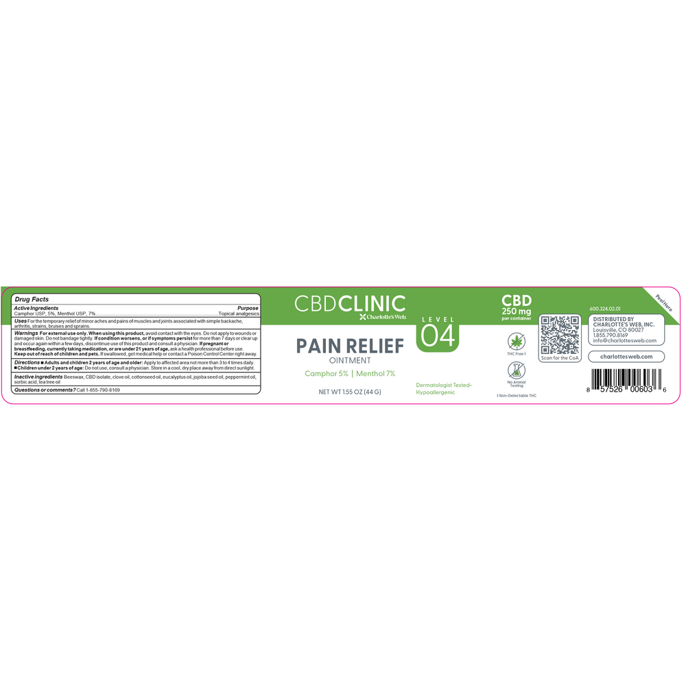 Product image for Level 4 - Pain Relief Ointment.