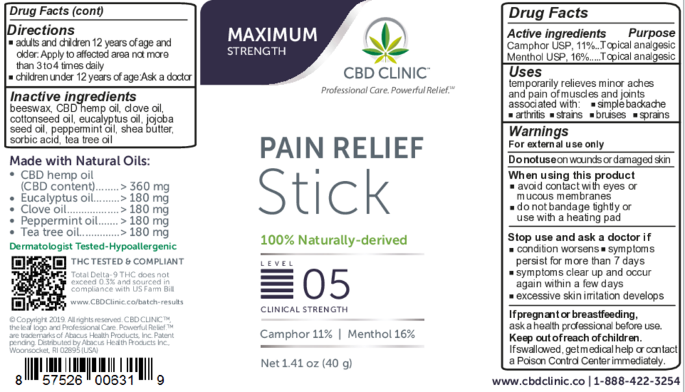Product image for Level 5 - Pain Relief Stick.