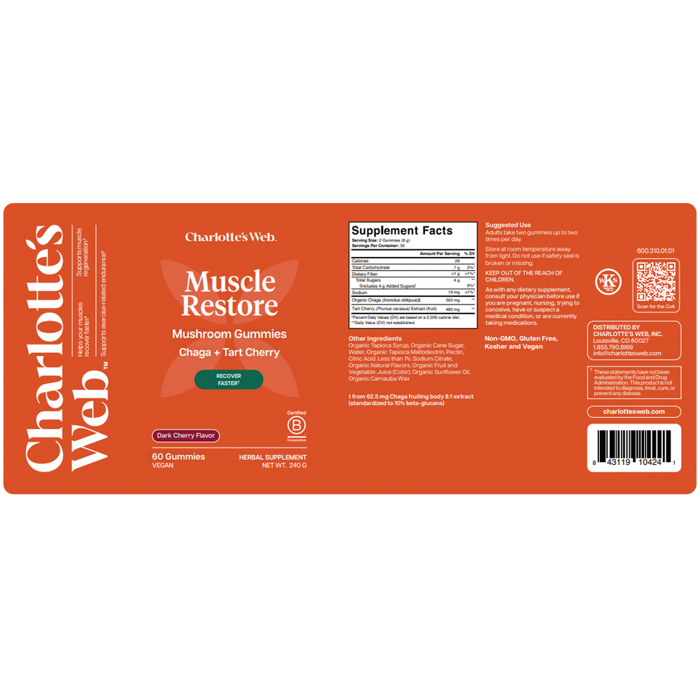 Product image for Muscle Restore Gummy.