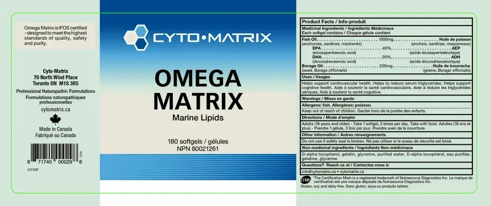 Product image for Omega Matrix.