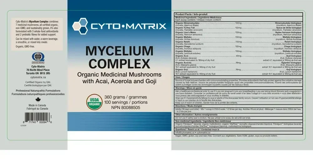 Product image for Mycelium Complex Powder.