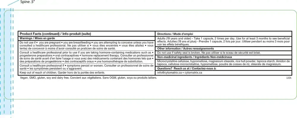 Product image for Vitex Matrix (formerly Progest Matrix).