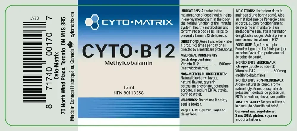Product image for Cyto-B12 - 500mcg.
