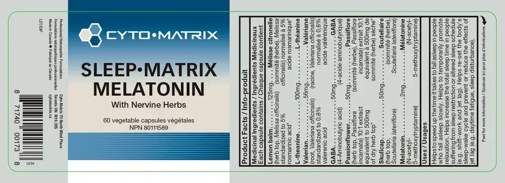 Product image for Sleep-Matrix Melatonin.