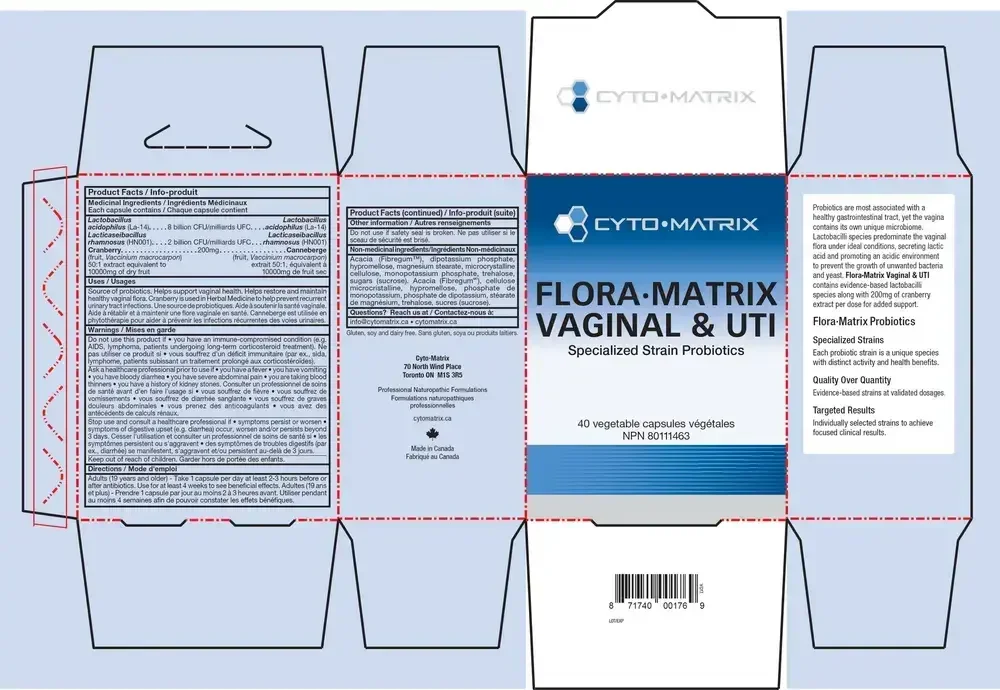 Product image for Flora-Matrix Vaginal &amp; UTI.