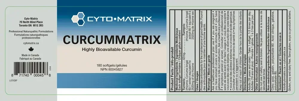 Product image for Curcummatrix.