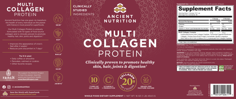 Product image for Multi Collagen Protein, Unflavored.