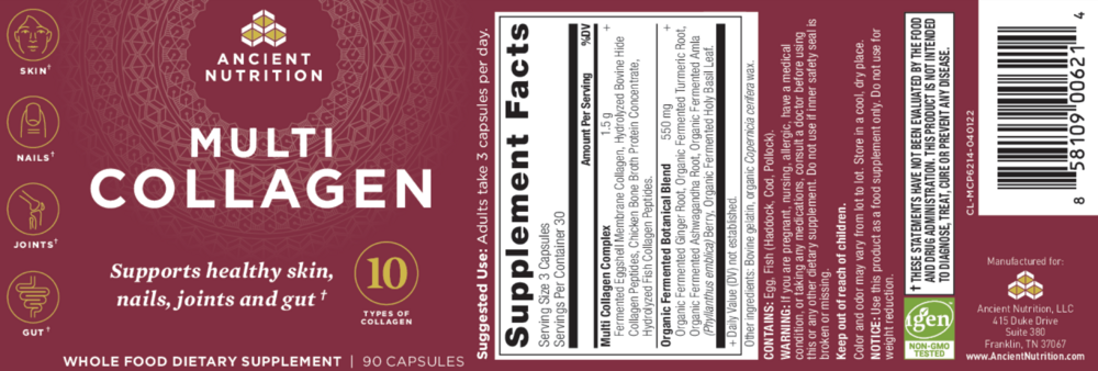 Product image for Multi Collagen Capsules.