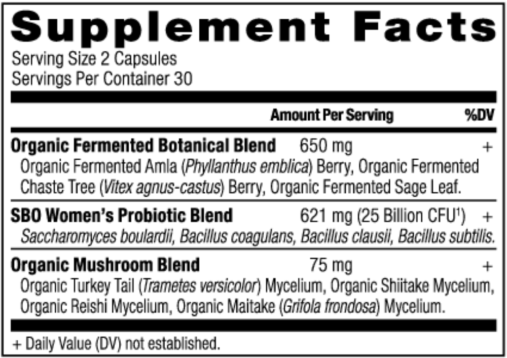Product image for SBO Probiotic Women's.