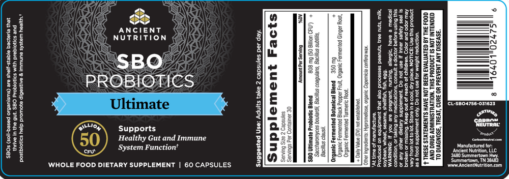 Product image for SBO Probiotic Ultimate.