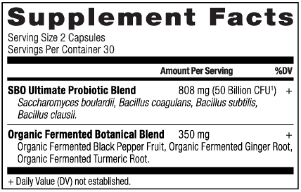 Product image for SBO Probiotic Ultimate.