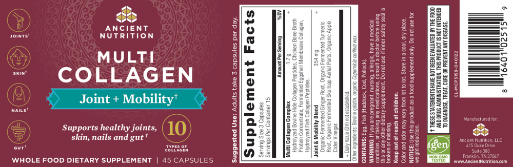 Product image for Multi Collagen Capsules Joint + Mobility.