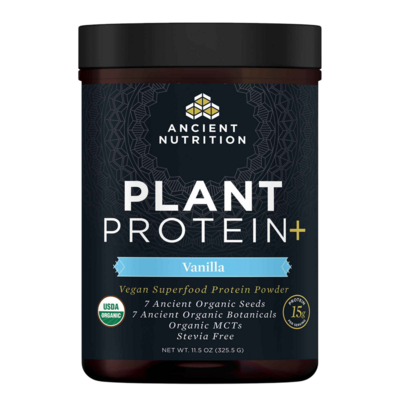 Plant Protein+ Vanilla (325.5 Grams) Product image for Plant Protein+ Vanilla (325.5 Grams). Discontinued.