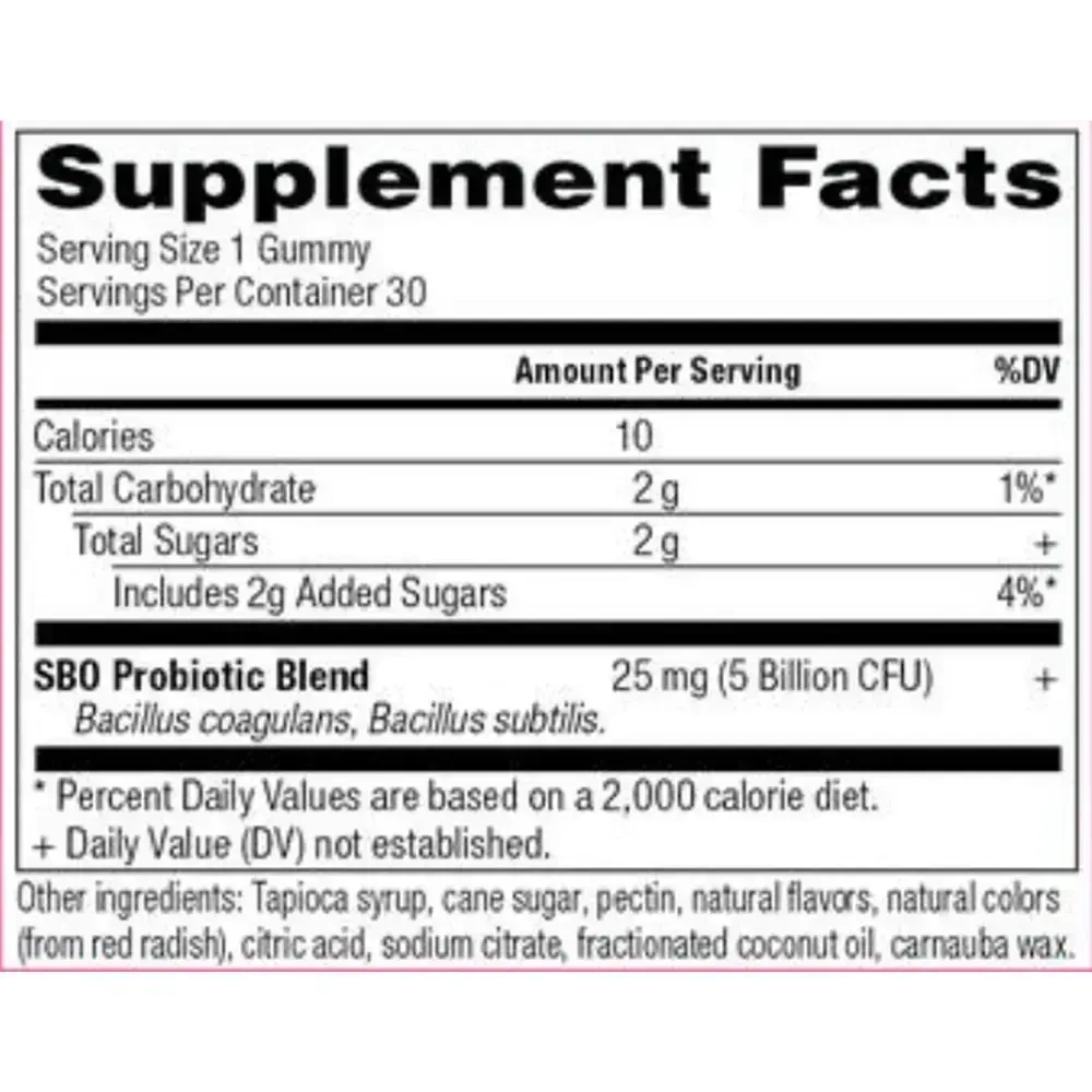 Product image for SBO KIDS Probiotic Gummies, Berry.